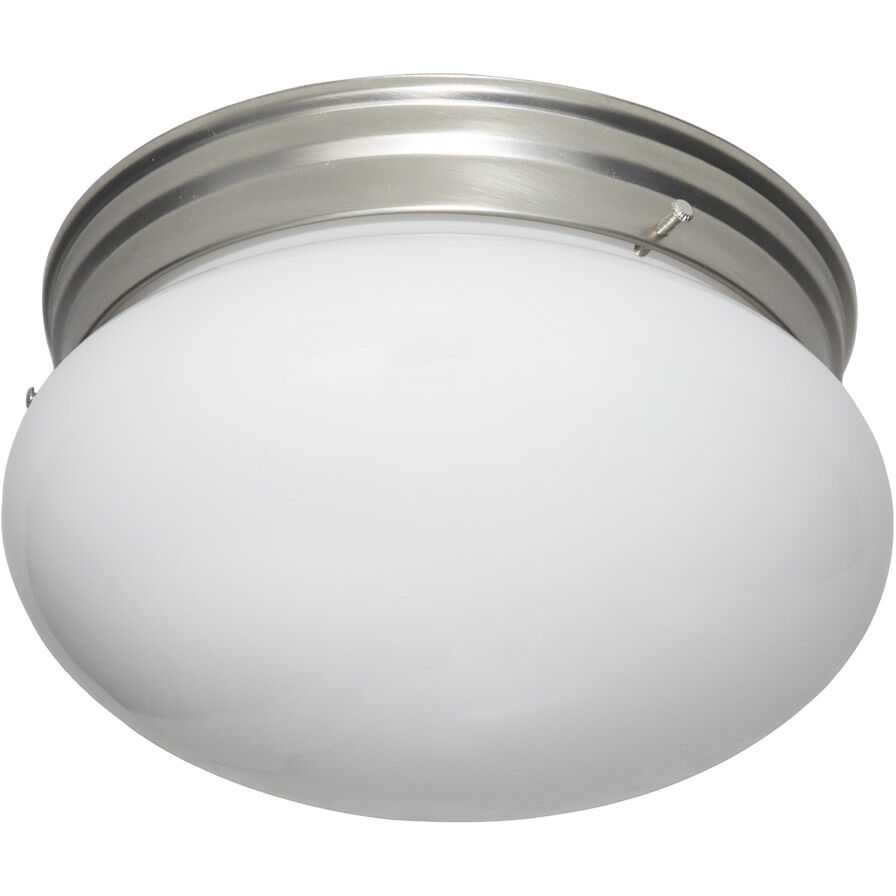 Basic 2 Light 9 inch Pewter Flushmount Ceiling Light